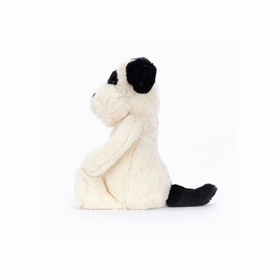 Jellycat Bashful Black & Cream Dog New Zealand | EVOAT3081